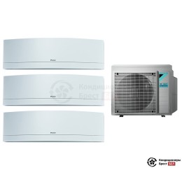 Мульти сплит-система Daikin 3MXM52N/FTXJ25MW/FTXJ25MW/FTXJ35MW