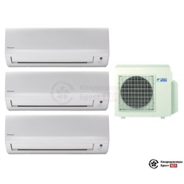 Мульти сплит-система Daikin 3MXS52E/FTXB25B/FTXB25B/FTXB35B