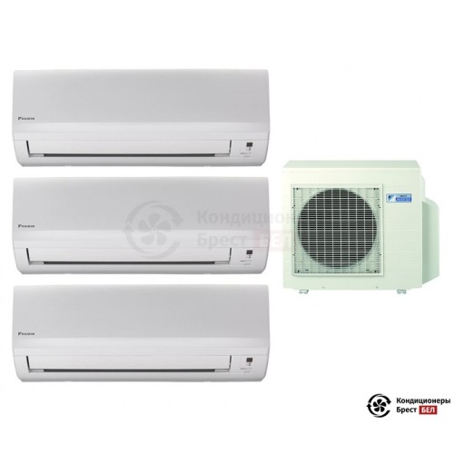  Мульти сплит-система Daikin 3MXS52E/FTXB25B/FTXB25B/FTXB35B в Бресте