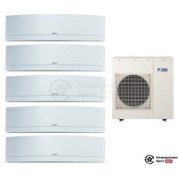 Мульти сплит-система Daikin 5MXS90E/FTXG20LW/FTXG20LW/FTXG20LW/FTXG20LW/FTXG50LW