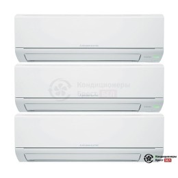 Мультисплит-система Mitsubishi Electric MXZ-3HJ50VA-ER1/MSZ-HJ25VA ER/MSZ-HJ25VA ER/MSZ-HJ25VA ER