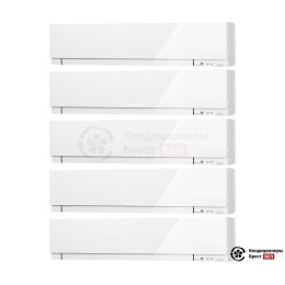 Мультисплит-система Mitsubishi Electric MXZ-5E102VA/MSZ-EF22VEW/MSZ-EF22VEW/MSZ-EF22VEW/MSZ-EF22VEW/MSZ-EF22VEW