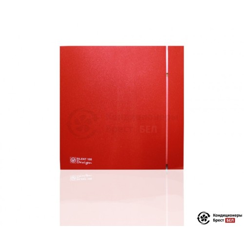  Вентилятор для ванной Soler & Palau SILENT 100 CRZ DESIGN 4C RED в Бресте